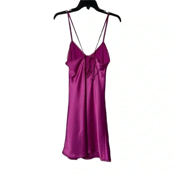 1683. WILD FABLE MINI LENGTH SLIP DRESS SIZE SMALL HOT PINK IN COLOR OPEN BACK - Picture 7 of 10